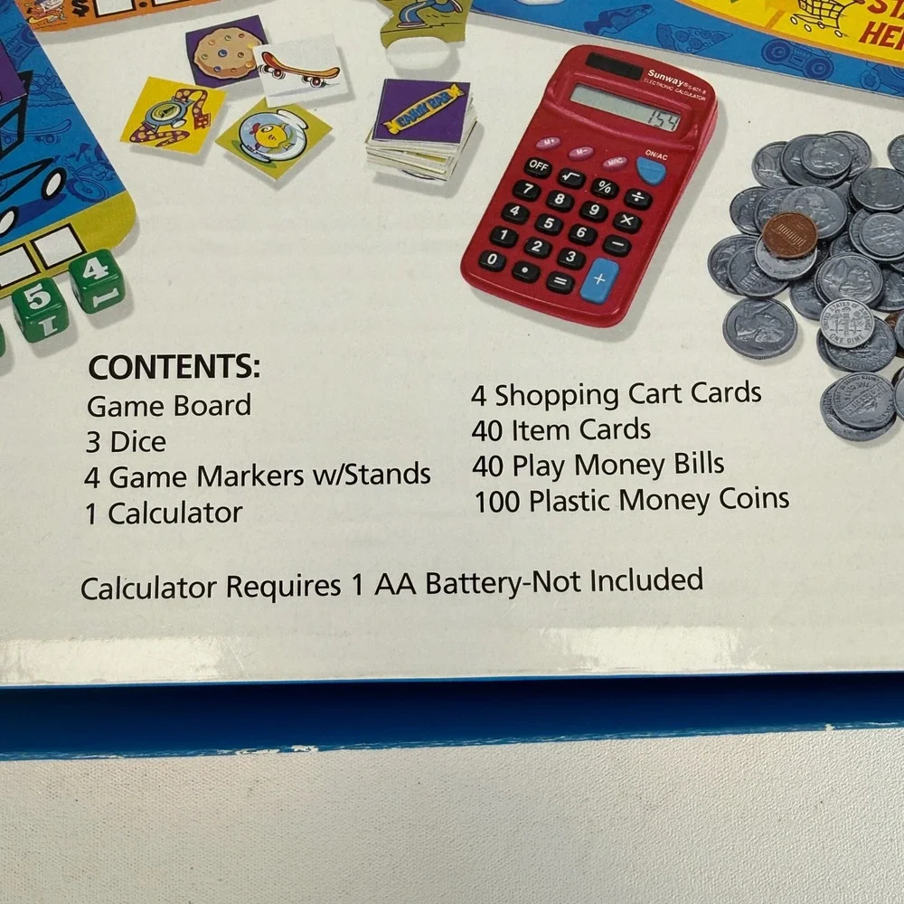 Learning Resources Buy It Right Shopping Game Calculator Math Money LER 2652